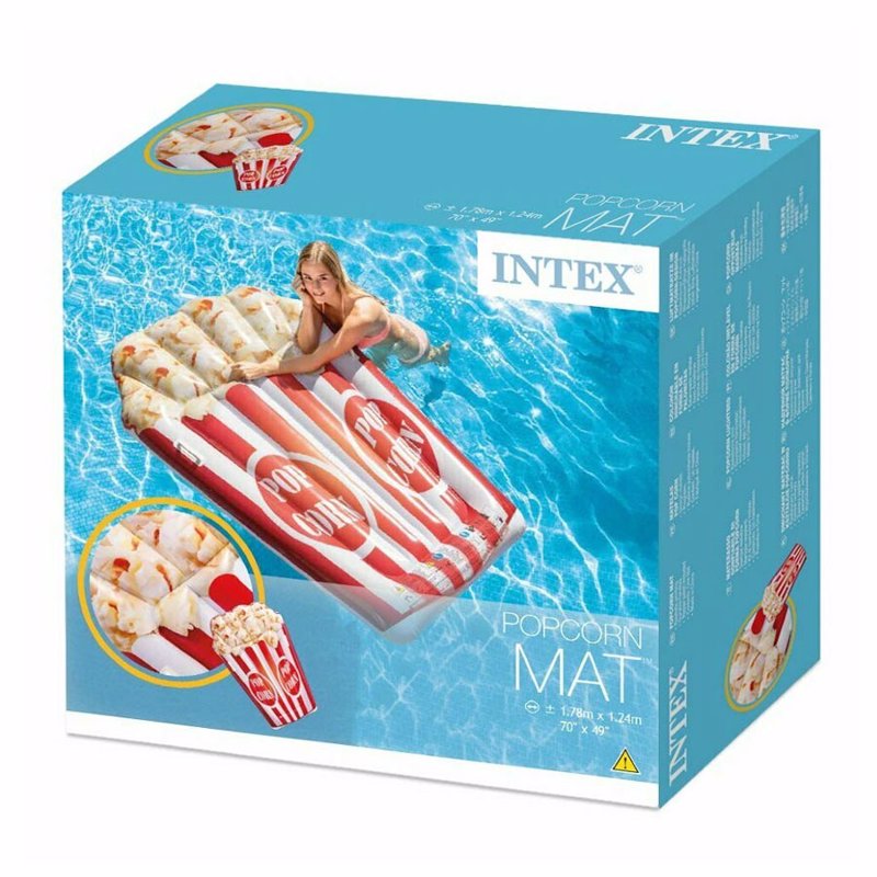 Надувной плотик Intex 58779 Попкорн (178 x 124 см) Popcorn Mat