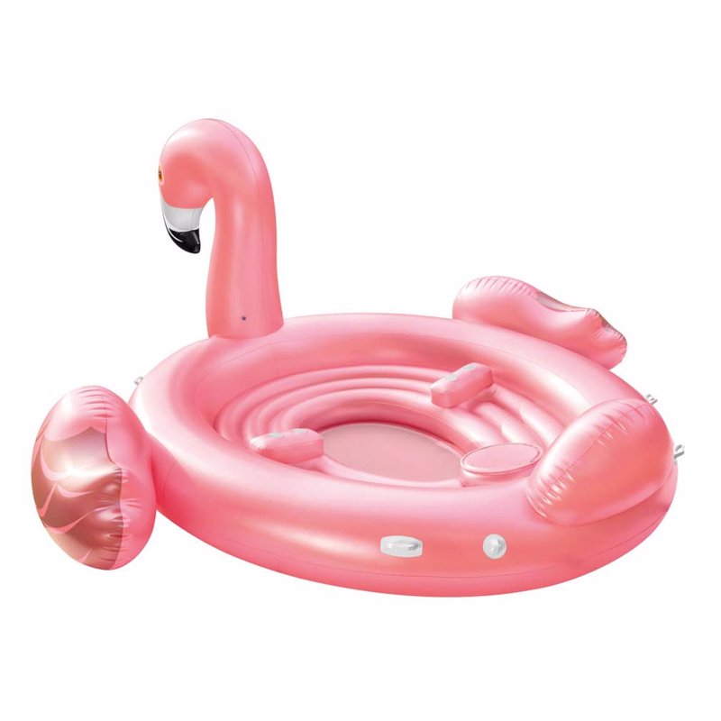 Надувной плот Intex 57267 Мега-остров Фламинго (422 x 373 x 185 см) Flamingo Party Island