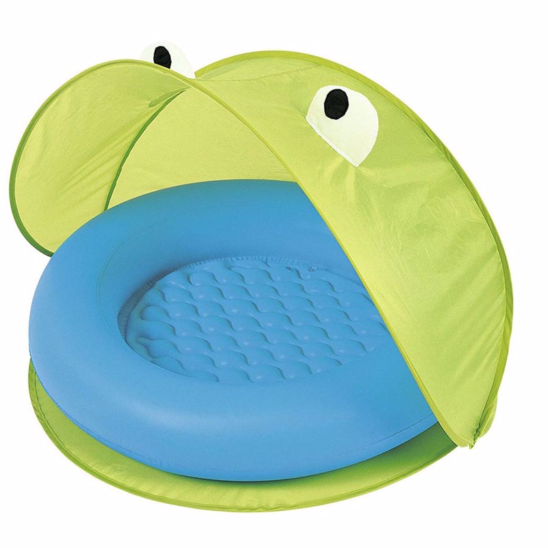 Детский надувной бассейн Bestway 51110 (Салатовый) Play Pool With Twist' N Fold Tent (97x97x74 см)
