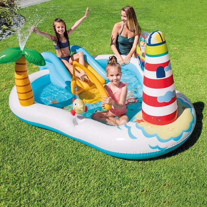 Водный надувной игровой центр Intex 57162 (218 x 188 x 99 см) Рыбалка