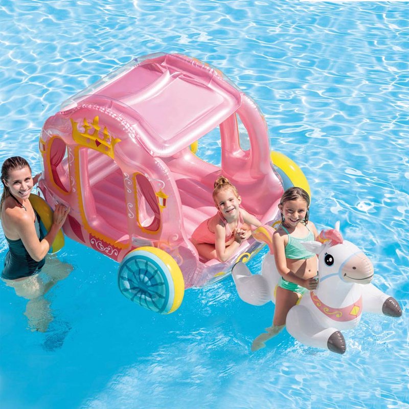 Надувной игровой центр Intex 56514 (145 x 135 x 104 см) Карета Принцессы