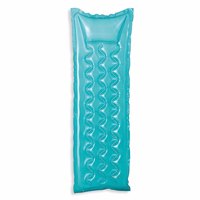 Пляжный надувной матрас для плавания Intex 59718 (Голубой) Relax-A-Mat (183х69 см)