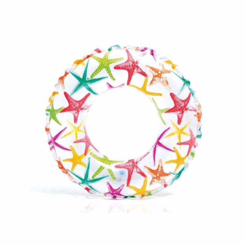 Детский надувной круг Intex 59241 (Звездочки) Lively Print Swim Rings (61 см)