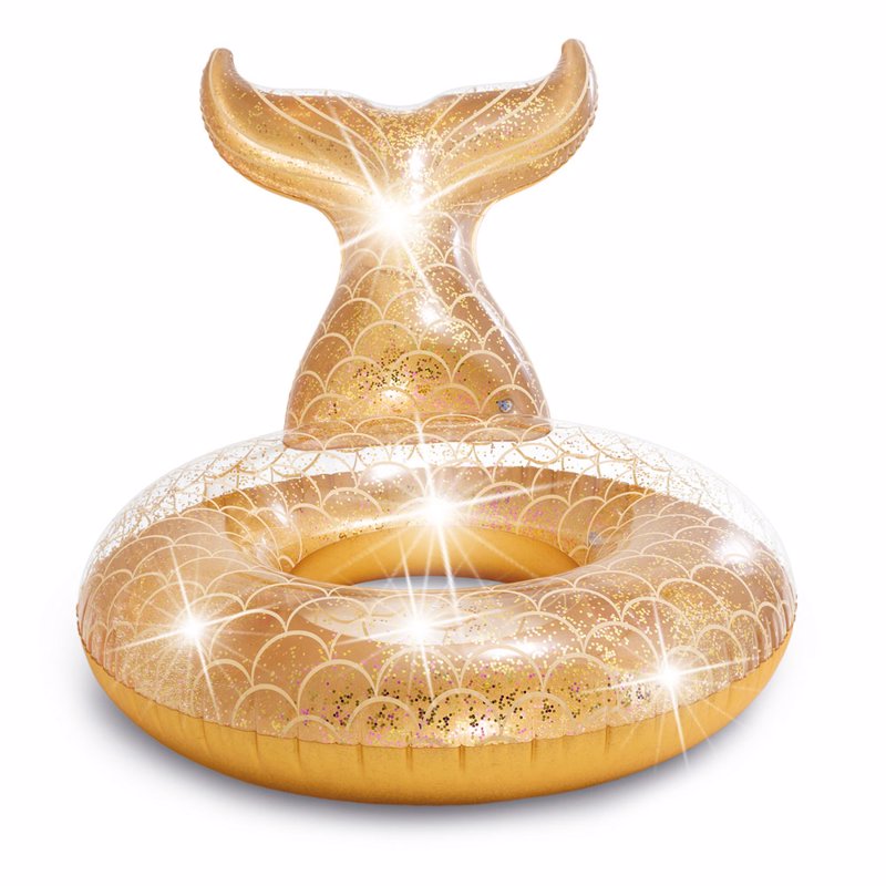 Надувной круг Intex 56258 (147 x 107 x 79 см) Русалка Glitter Mermaid Tube