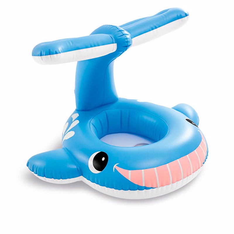 Детский надувной круг Intex 56591 (99 x 86 см) Веселый кит Jolly Whale Shaded Baby Float