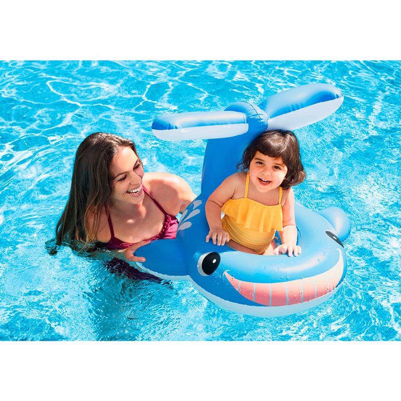 Детский надувной круг Intex 56591 (99 x 86 см) Веселый кит Jolly Whale Shaded Baby Float