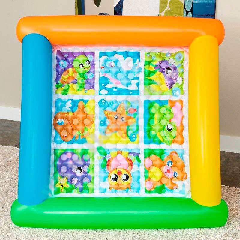 Детский надувной игровой бассейн-манеж Bestway 52240 (132 x 132 x 23 см) Коврик
