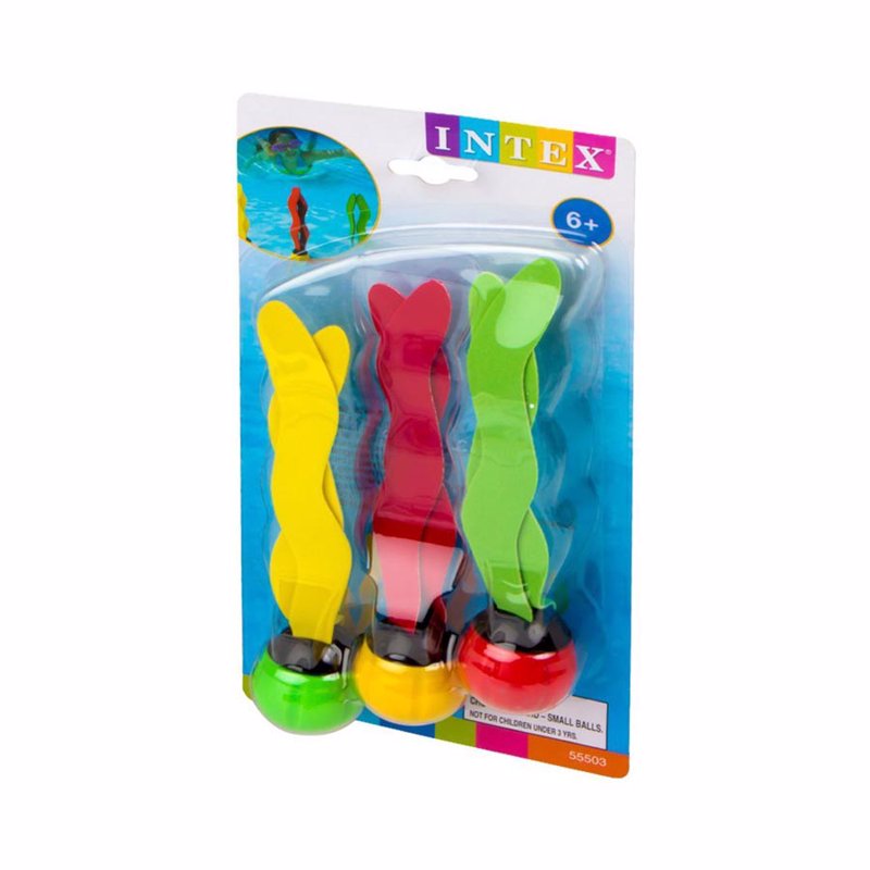 Набор для подводной игры Intex 55503 Зайчики (3 шт) Underwater Fun Balls