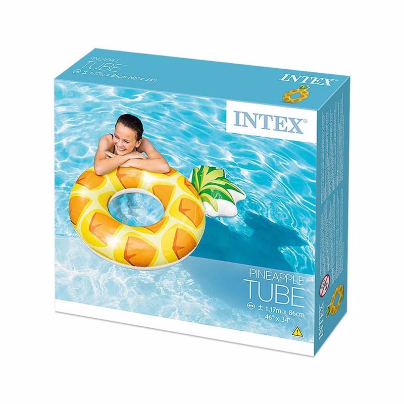 Надувной круг Intex 56266 (117-86 см) Ананас