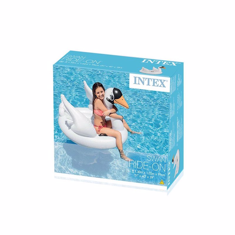 Надувной плотик Intex 57557 (130 x 102 x 99 см) Лебедь