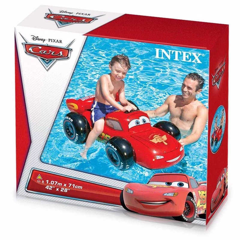 Детский надувной плотик Intex 57516 (109-84 см) Тачки