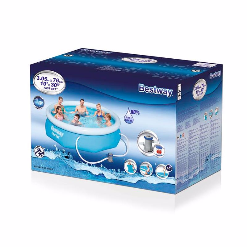 Надувной бассейн Bestway 57270 (305-76 см) Fast Set