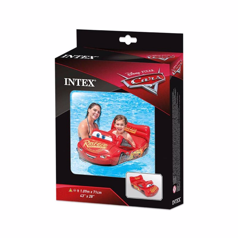 Детский надувной плотик Intex 58392 (109-71 см) Тачки
