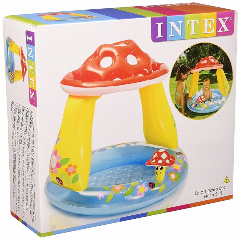 Детский надувной бассейн Intex 57114 (102-89 см) Грибочек