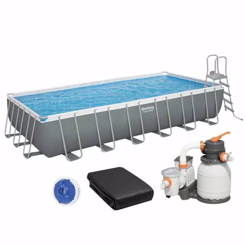 Прямоугольный каркасный бассейн Bestway 56475 (732х366х132 см) Power Steel