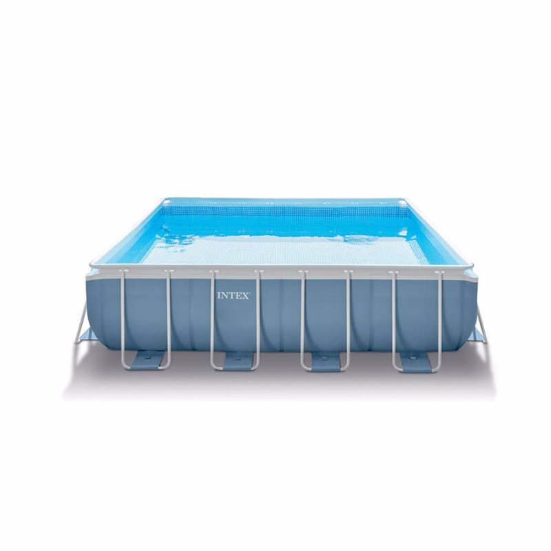 Квадратный каркасный бассейн Intex 26764 (427-427-107 см) Prism Frame Pool