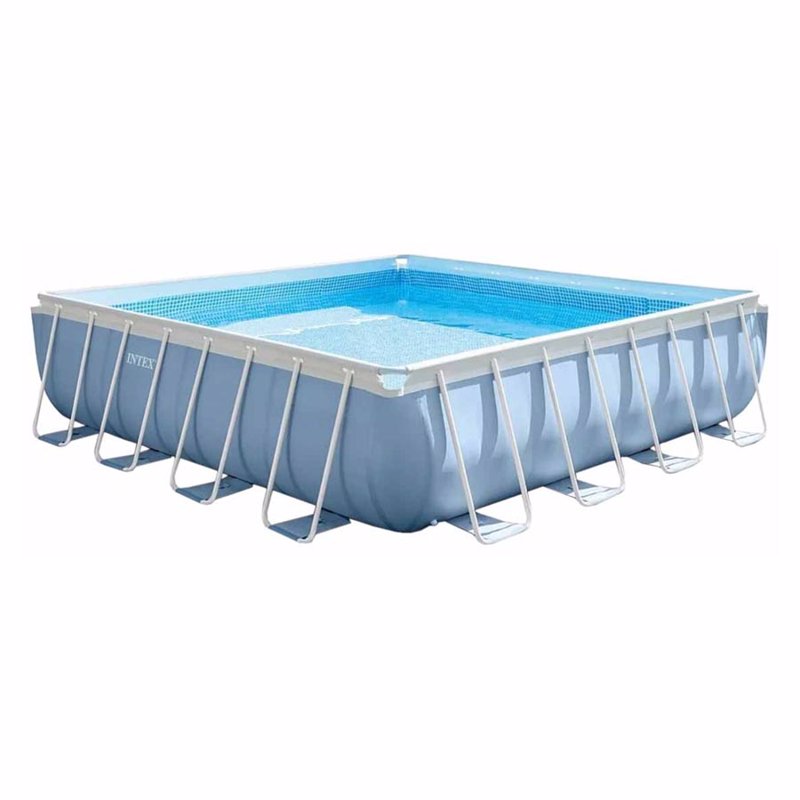 Квадратный каркасный бассейн Intex 26766 (488-488-122 см) Prism Frame Pool