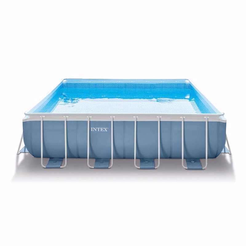 Квадратный каркасный бассейн Intex 26766 (488-488-122 см) Prism Frame Pool