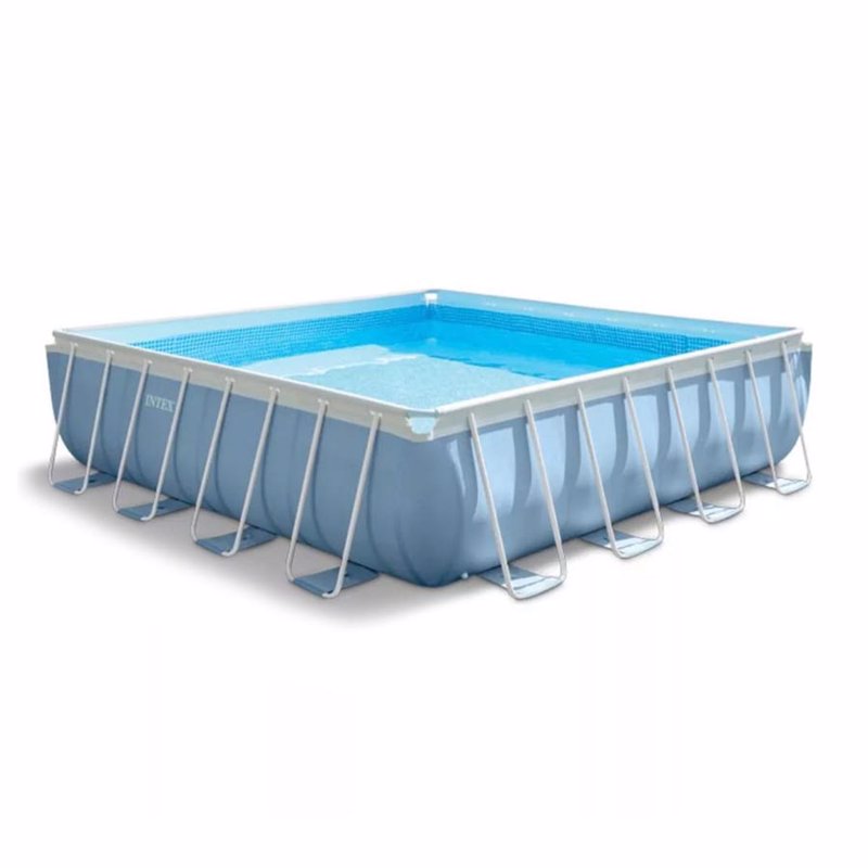 Квадратный каркасный бассейн Intex 28764 (427-427-107 см) Prism Frame Pool