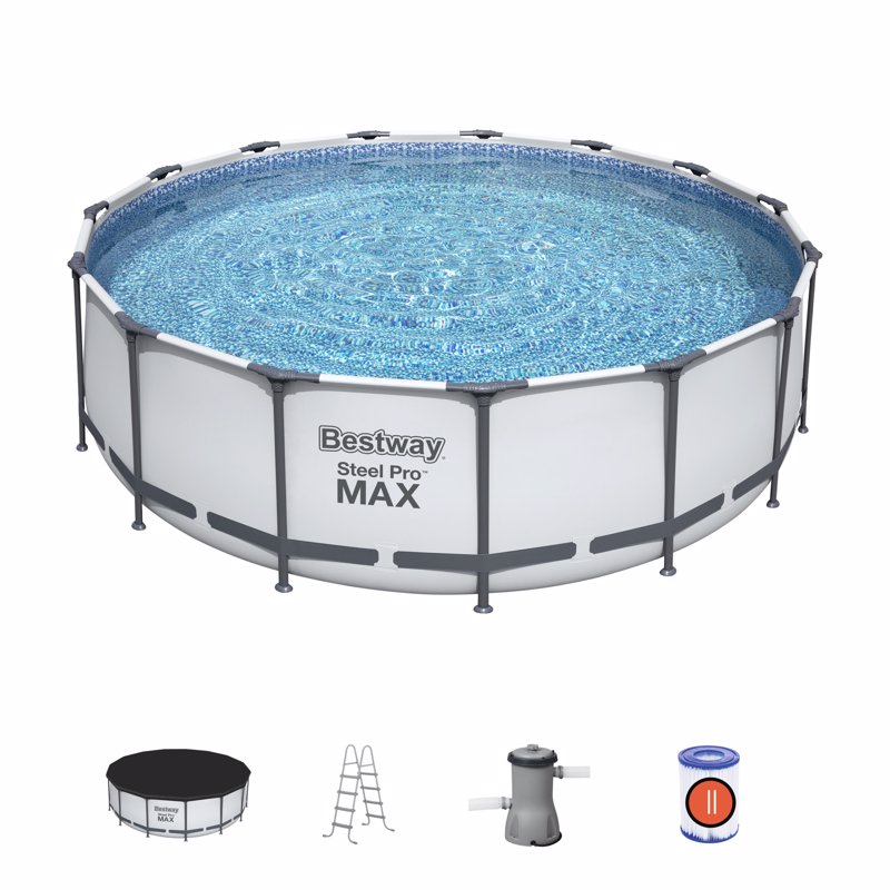 Круглый каркасный бассейн Bestway 56488 (457х107 см) Steel Pro Max Frame Pool