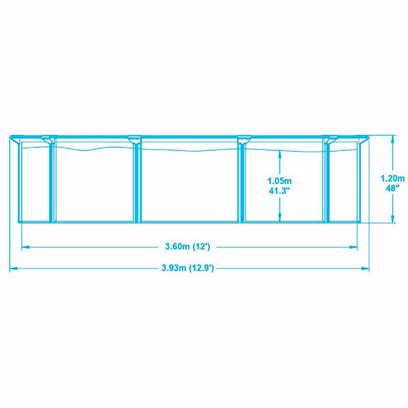 Круглый каркасный бассейн Bestway 56571 (360 х 120 см) Hydrium