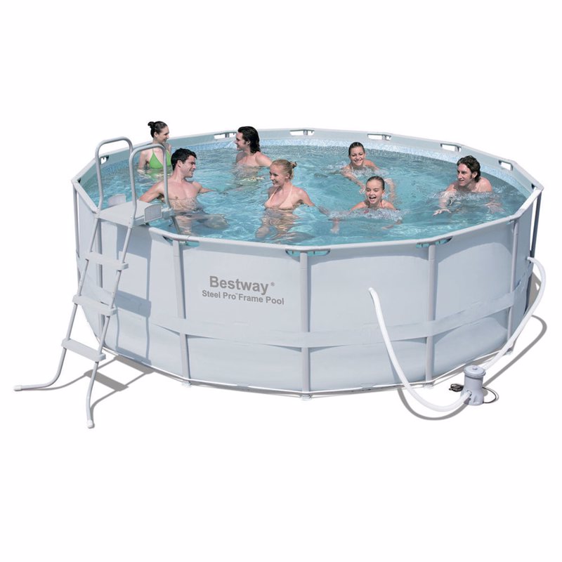 Круглый каркасный бассейн Bestway 56644 (427 х 107 см) Steel Pro