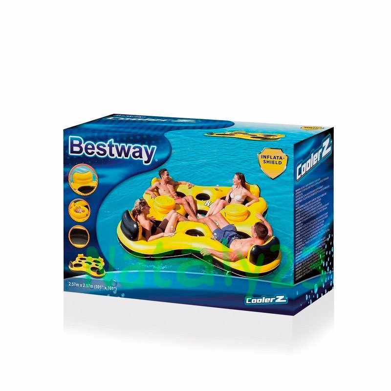 Пляжное надувное кресло Bestway 43115 (257-257 см) Быстрый спуск X4