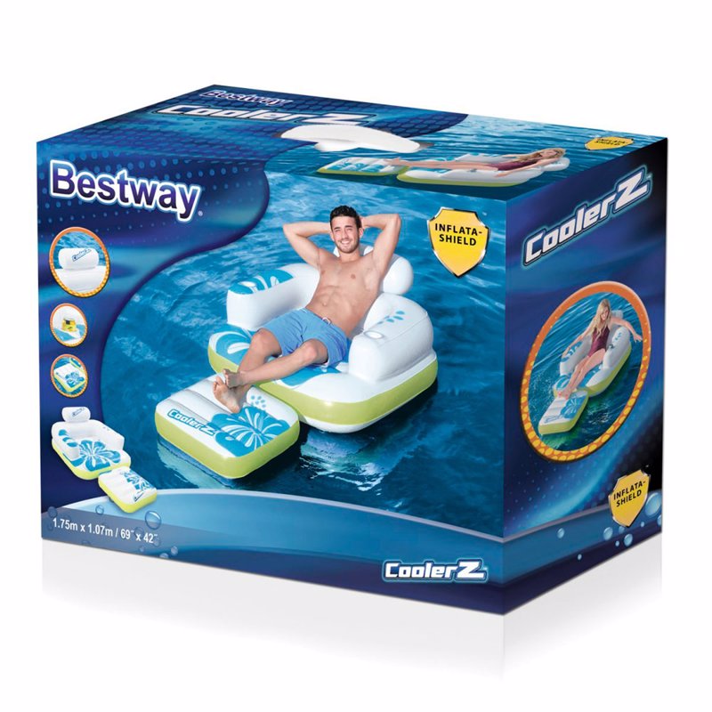 Пляжное надувное кресло-матрас Bestway 43128 (175-107 см)