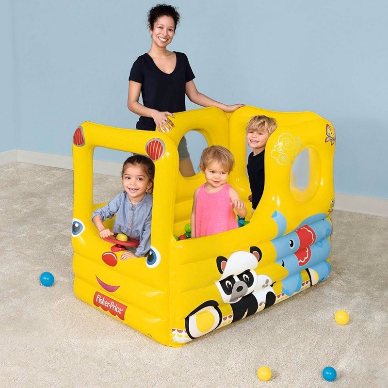 Детский надувной игровой центр-манеж Bestway 93506 (137 x 96 x 96 см) Вагончик