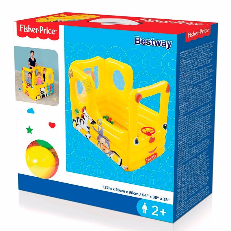 Детский надувной игровой центр-манеж Bestway 93506 (137 x 96 x 96 см) Вагончик