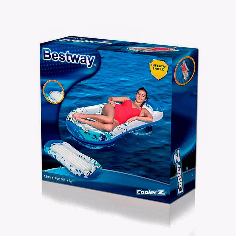 Пляжный надувной матрас-шезлонг Bestway 43156 (160-86 см)