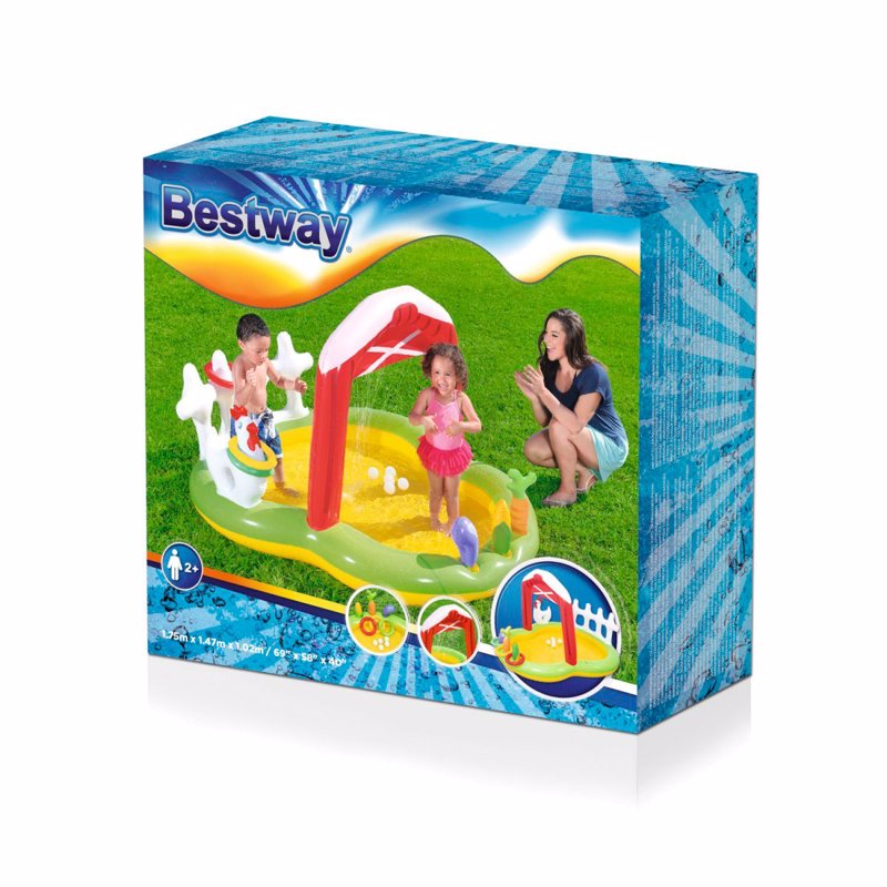 Водный надувной игровой центр Bestway 53065 (175 x 147 x 102 см) Ферма