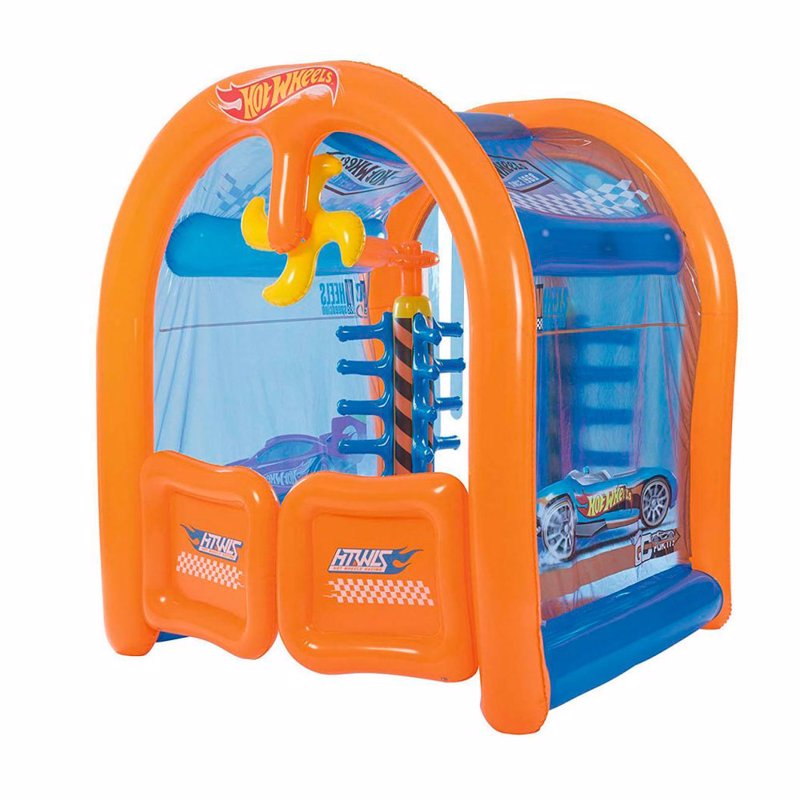 Водный надувной игровой центр Bestway 93406 (153 x 131 x 150 см) Автомойка Хот Вилс