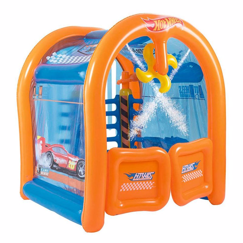 Водный надувной игровой центр Bestway 93406 (153 x 131 x 150 см) Автомойка Хот Вилс