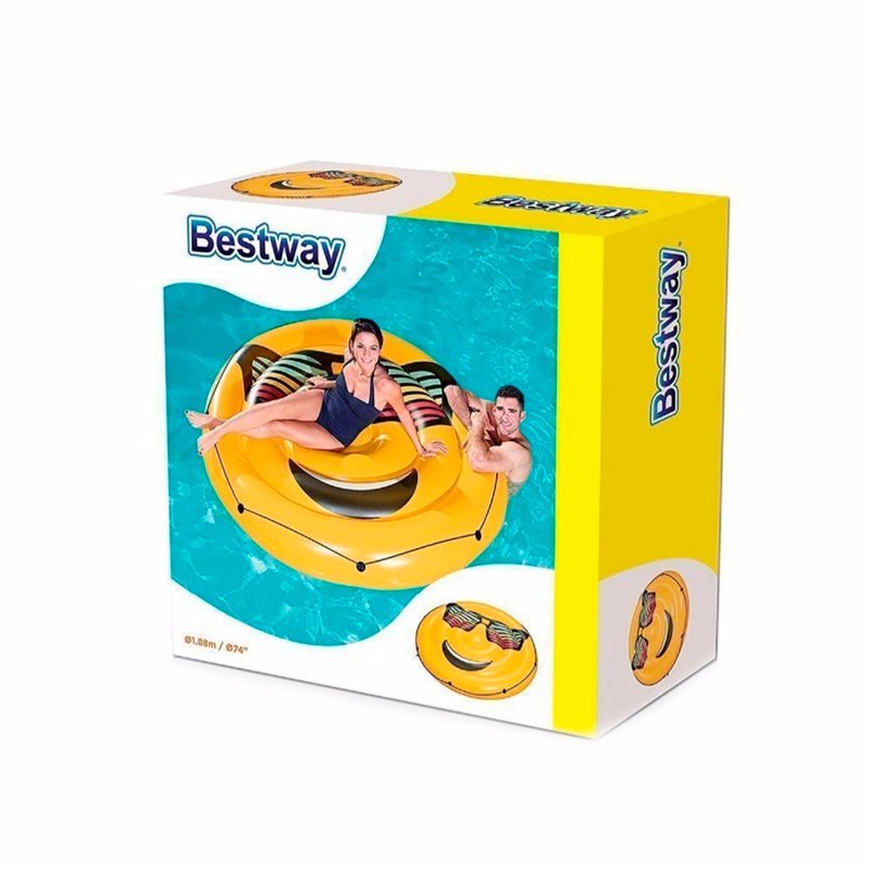 Надувной плотик Bestway 43139 (188 см) Смайл