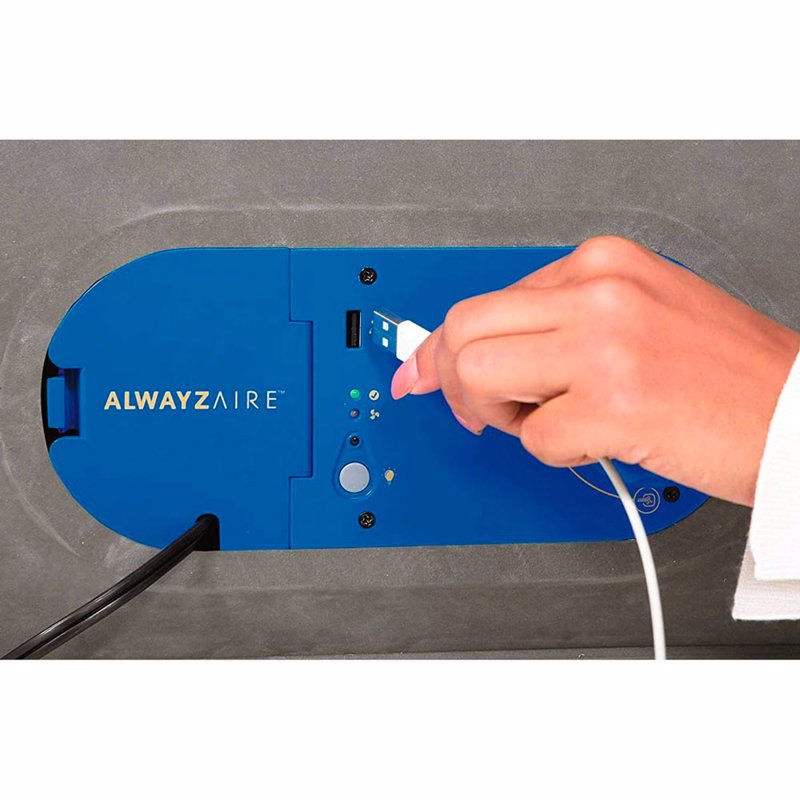 Односпальная надувная кровать Bestway 67622 (191-97-46 см) Alwayzaire + Встроенный электронасос с USB портом и функцией авто подкачки