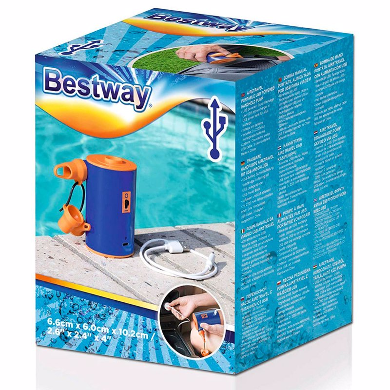 Портативный USB электронасос Bestway 62101 (На аккумуляторах)
