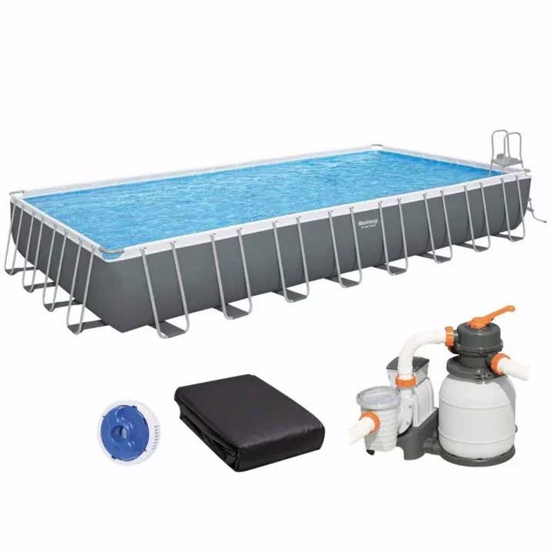 Прямоугольный каркасный бассейн Bestway 56623 (956 x 488 x 132 см) Power Steel™