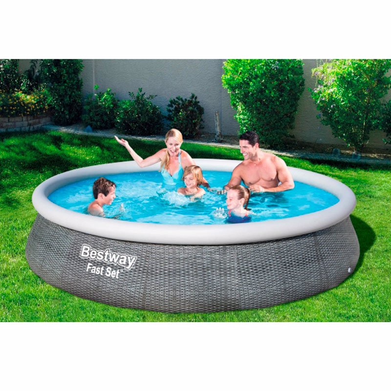 Надувной бассейн Bestway 57376 (396 x 84 см) Fast Set™