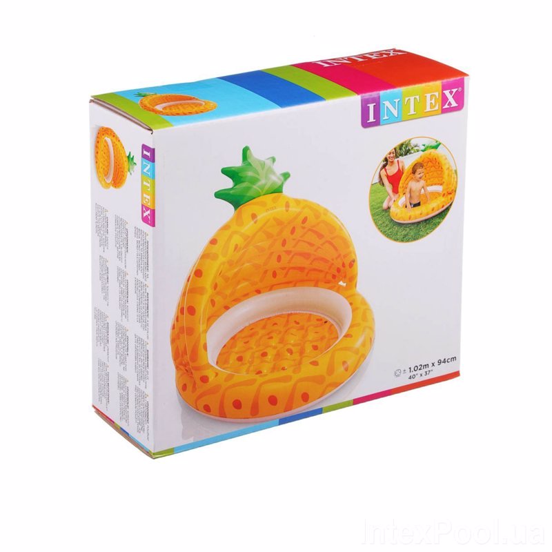 Детский надувной бассейн Intex 58414 (102 x 94 см) Ананасик