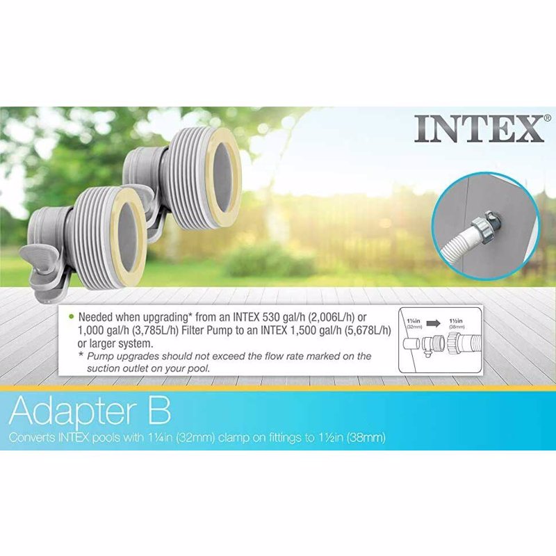 Адаптеры B Intex 29061 (Для перехода с 32 мм на 38 мм) Комплект 2 штуки