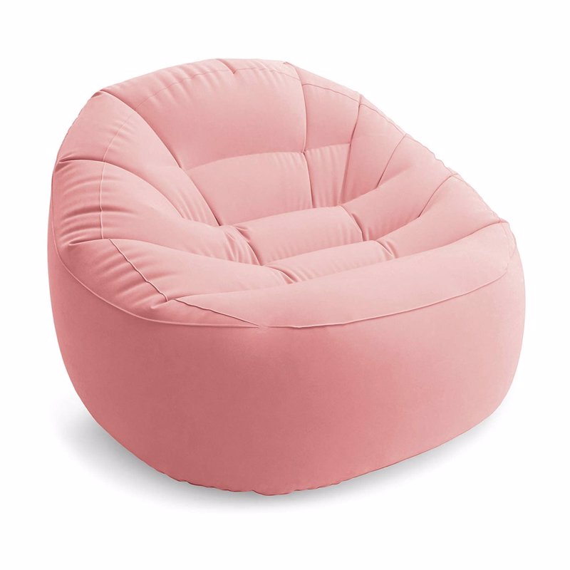 Надувное кресло Intex 68590 (112 x 104 x 74 см) Beanless Bag (Розовый)