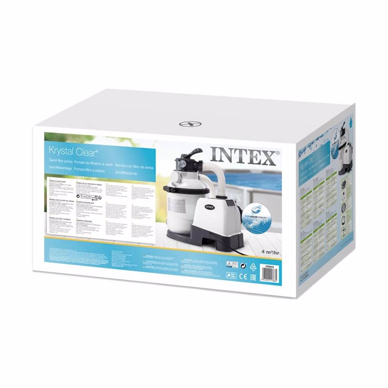 Песочный фильтрующий насос Intex 26644 (4500 л/час, 12 кг) Krystal Clear