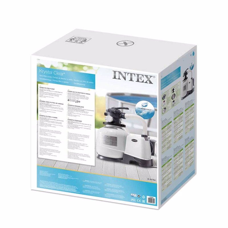 Песочный фильтрующий насос Intex 26648 (10500 л/час, 35 кг) Krystal Clear
