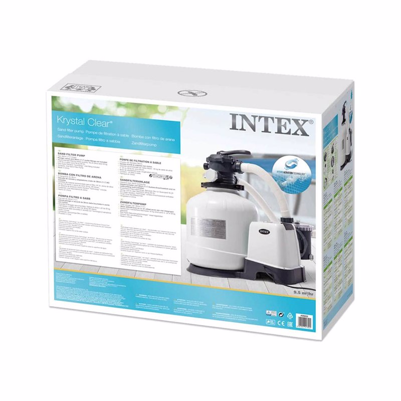 Песочный фильтрующий насос Intex 26652 (12000 л/час, 55 кг) Krystal Clear