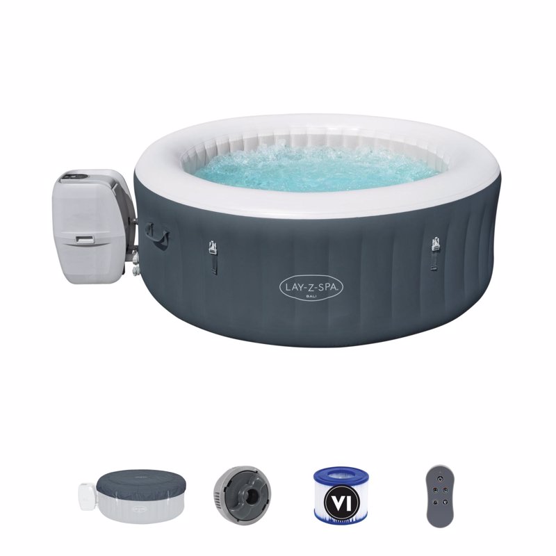 Бассейн-джакузи Bali Lay-Z-Spa Bestway 60009 (180x66 см) надувной спа-салон на 2-4 человека 