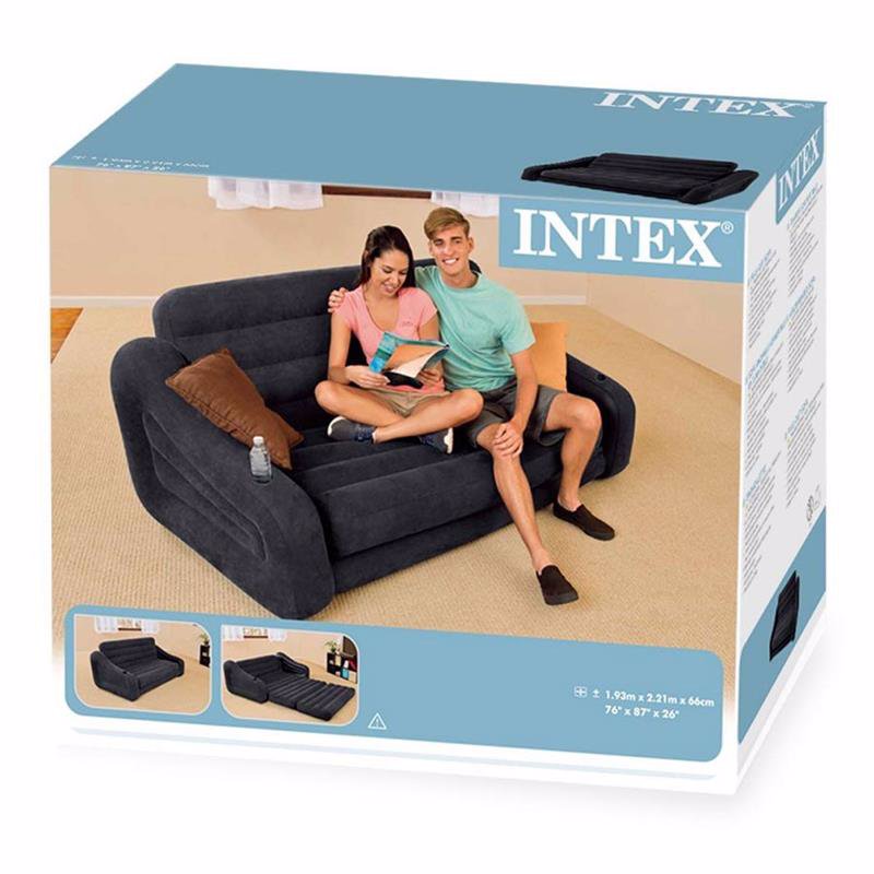 Надувной диван-трансформер Intex 68566 (193 x 221 x 66 см) Pull-Out Sofa