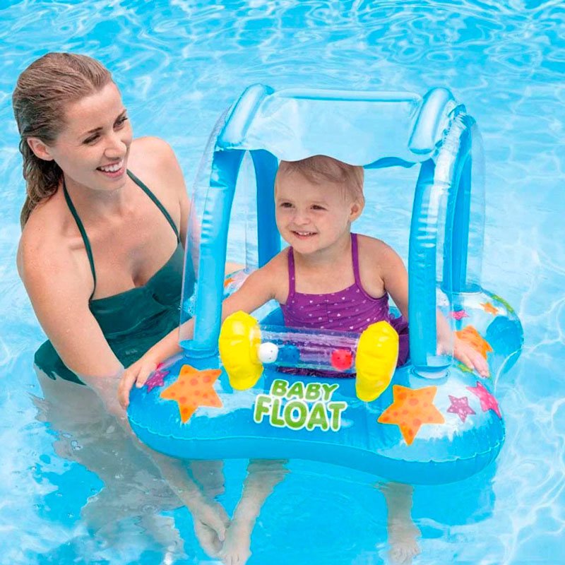 Детский надувной круг-плотик Intex 56581 Kiddie Float (81х66 см)