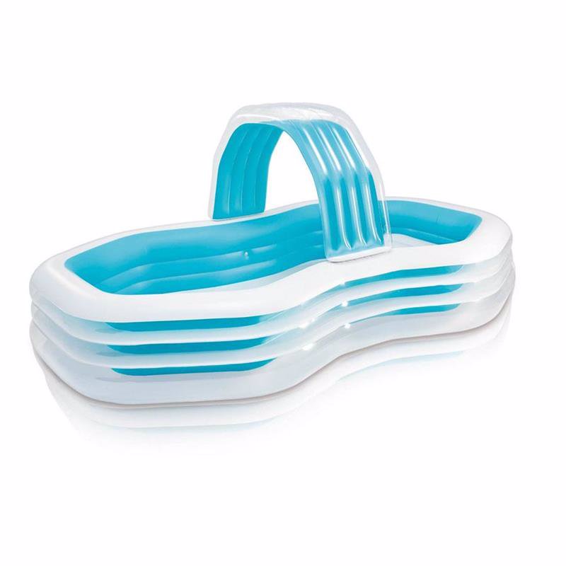 Семейный надувной бассейн Intex 57198 Swim Center Family Cabana Pool (310x188x130 см)