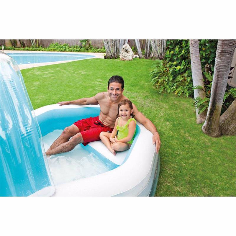 Семейный надувной бассейн Intex 57198 Swim Center Family Cabana Pool (310x188x130 см)